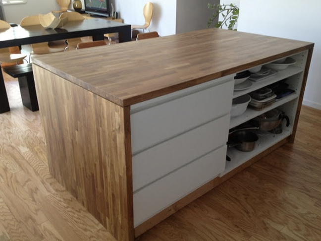 Malm Kitchen Island DIY