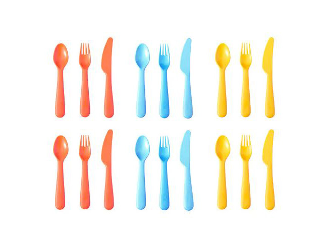 Colored Plastic Flatware