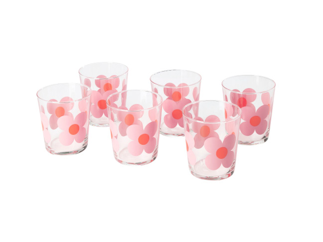 Pink Flower Glasses