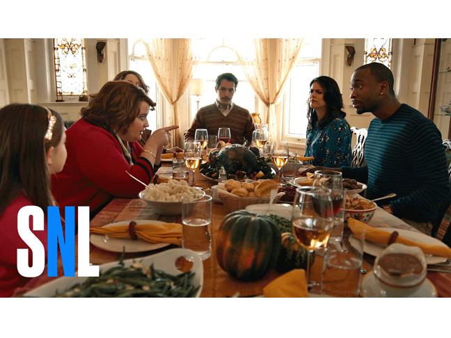 SNL's Thanksgiving Skit Featuring Adele's 'Hello'