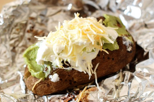 Loaded Tex Mex Baked Potatoes