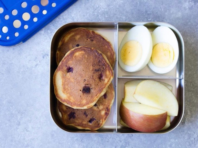 Pancake and Eggs Toddler Lunch