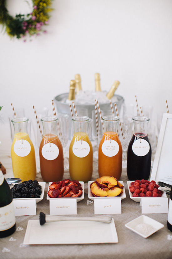 Set Up a Mini Mimosa Bar