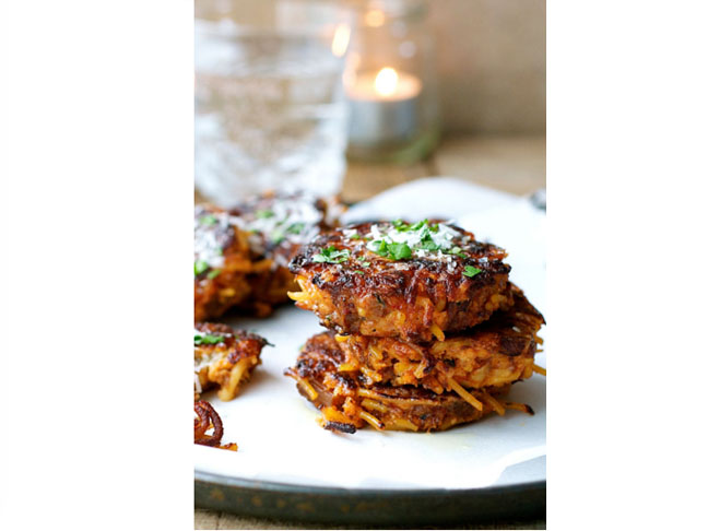 Leftover Pasta Fritters