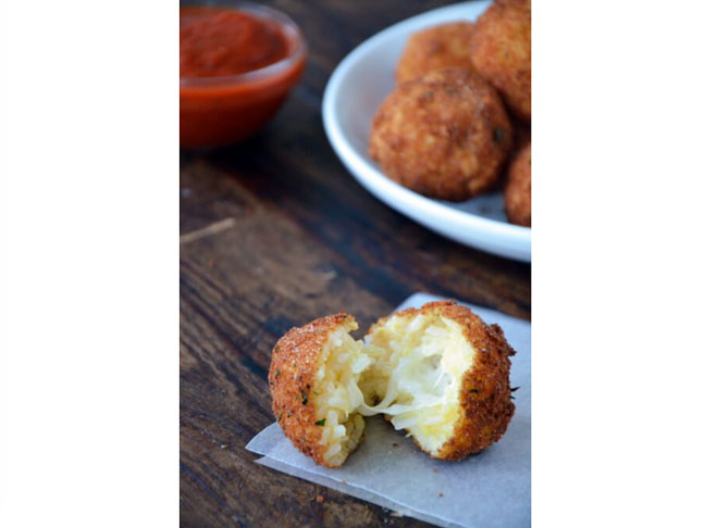 Arancini (Rice Balls) with Marinara Sauce