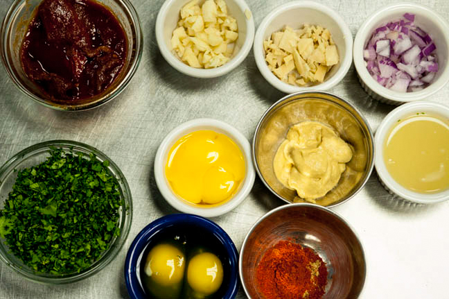 Set up your mise en place before cooking. 
