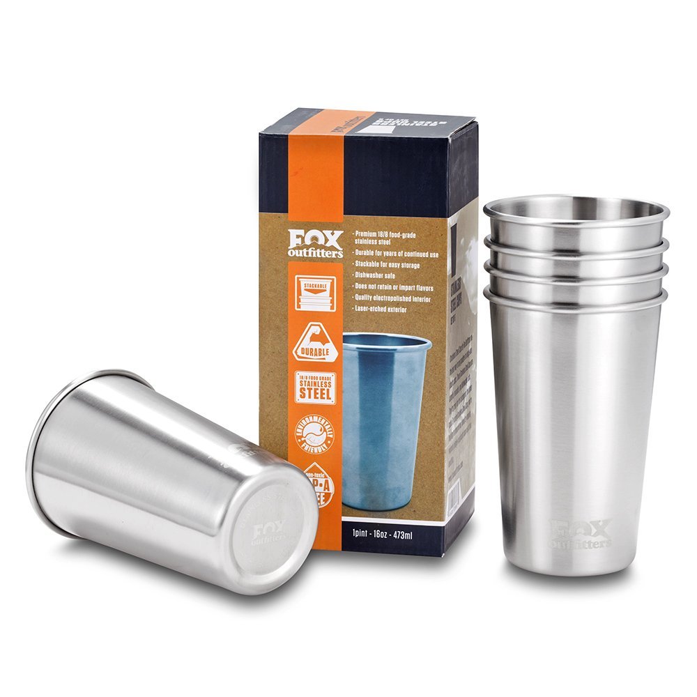 Stainless Steel Cups, Straws & Lunch Boxes