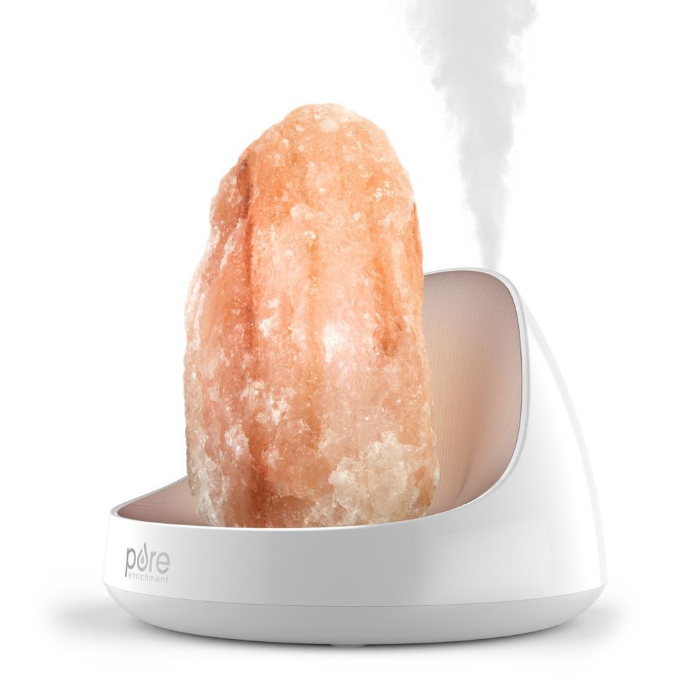 PureGlow Salt Lamp & Ultrasonic Oil Diffuser