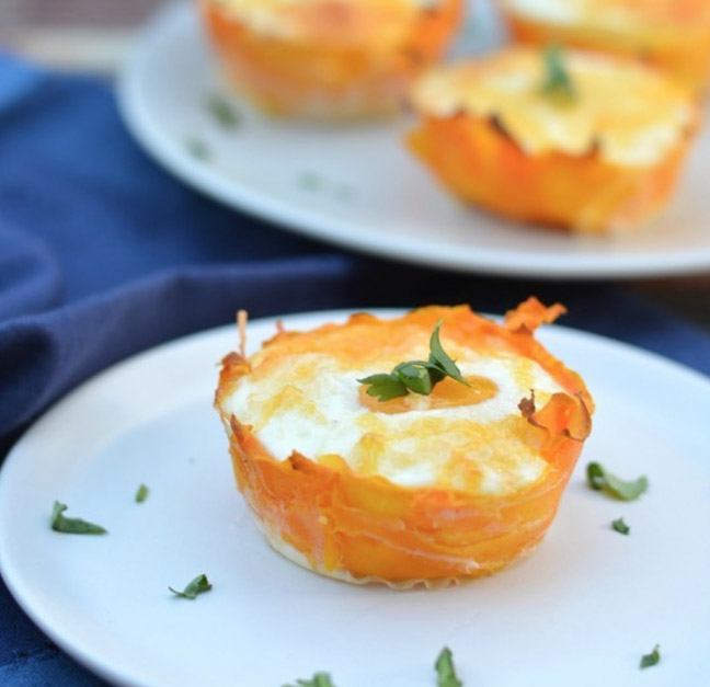 Butternut Squash Egg Cups