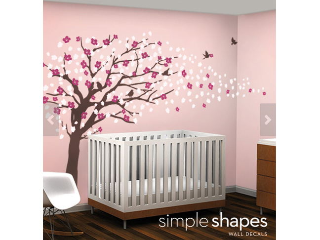 Cherry Tree Decal by Simple Shapes