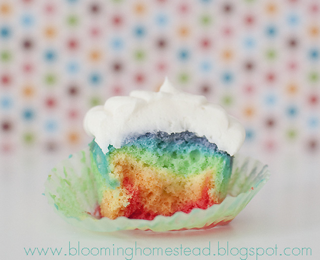 Rainbow Cupcakes