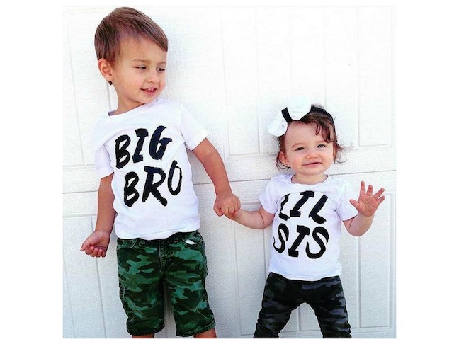 Dress them in tees that announce their special bond.