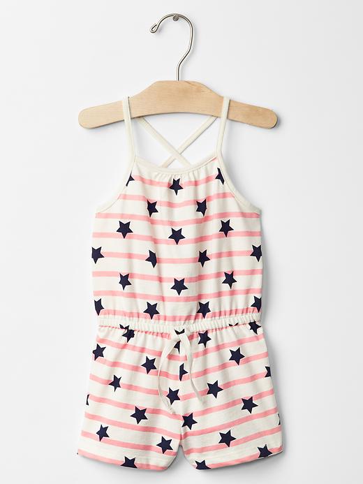 Stars & Stripes Romper for Girls