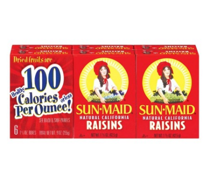 Sun-Maid Raisin Boxes