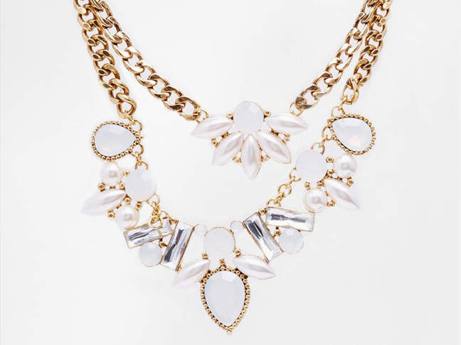 New Look Draped Faux Pearl Set Necklace