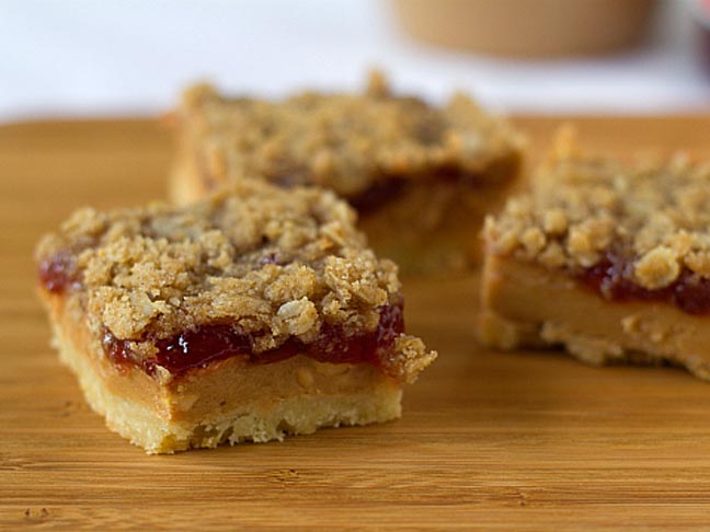 Peanut Butter and Jelly Pie Bars