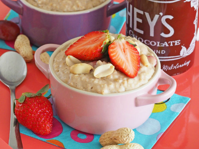 Peanut Butter and Jelly Oatmeal