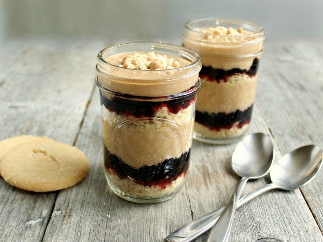 Peanut Butter and Jelly Parfaits