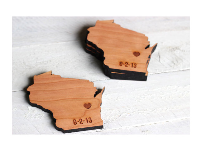 City & State Silhouette Coasters