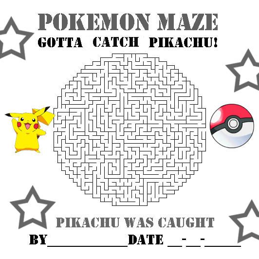 Printable Pokemon Colouring and Activities