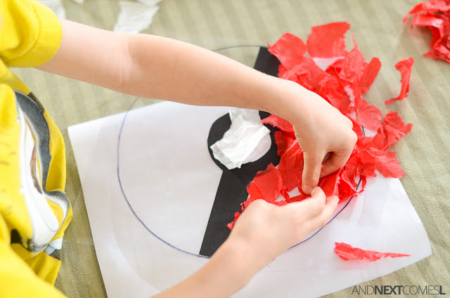 Pokeball Suncatcher Craft