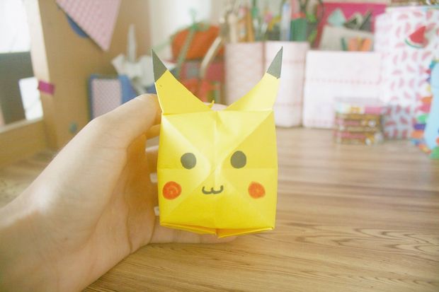 Fold a Pikachu Bookmark