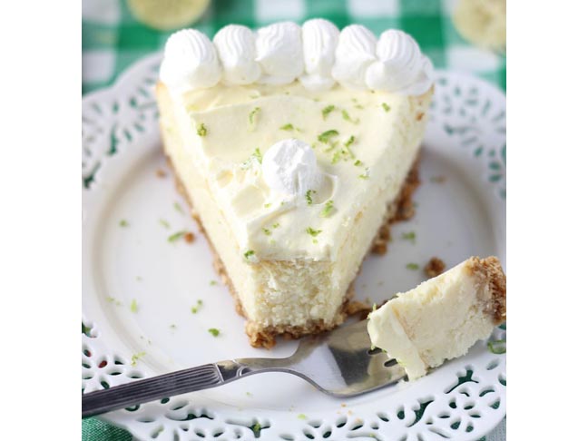 Key Lime Cheesecake with Pretzel Crust