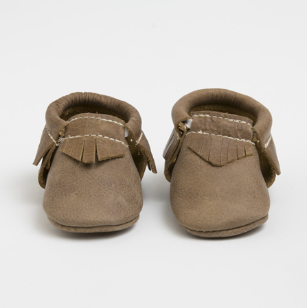 Freshly Picked Weathered Brown Suede Moccasins