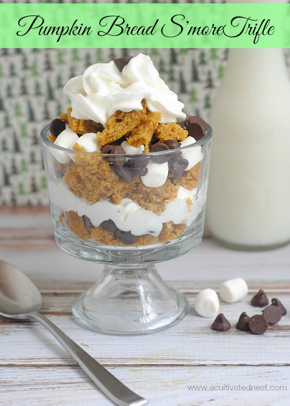 Pumpkin Bread Smores Trifle