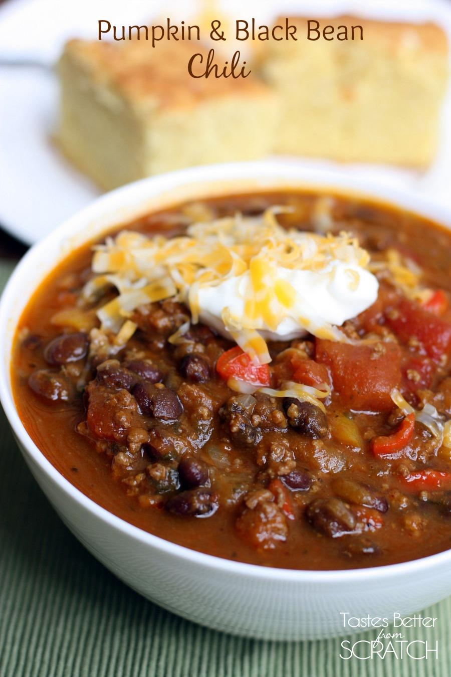 Pumpkin Black Bean Chili