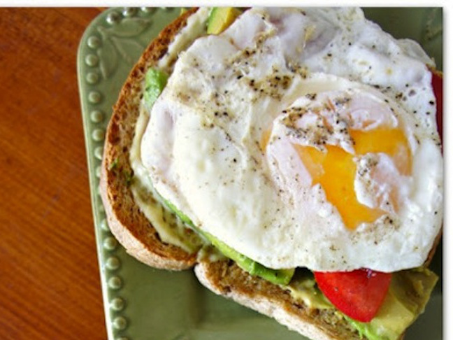 Fried Egg Sandwich with Tomato & Avocado