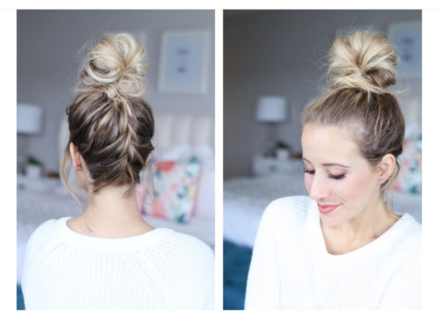French Braided Top Knot