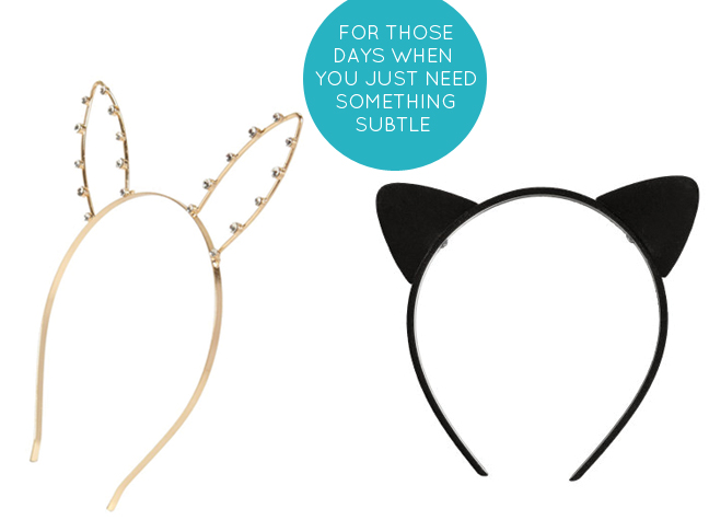 Crystal Bunny Ears and Kitty Hairband