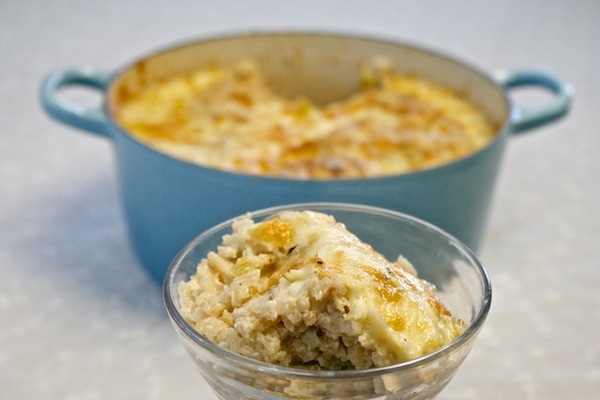 Creamy Mushroom Chile Rice Casserole: 