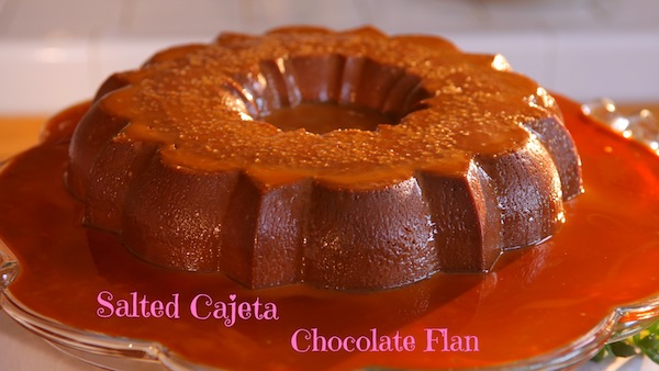 Salted Cajeta Chocolate Flan