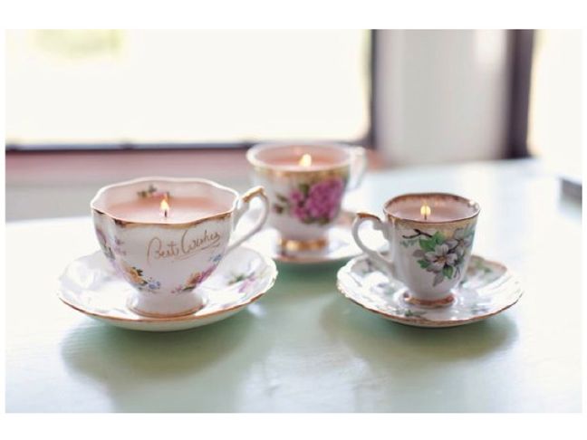 DIY Teacup Candles