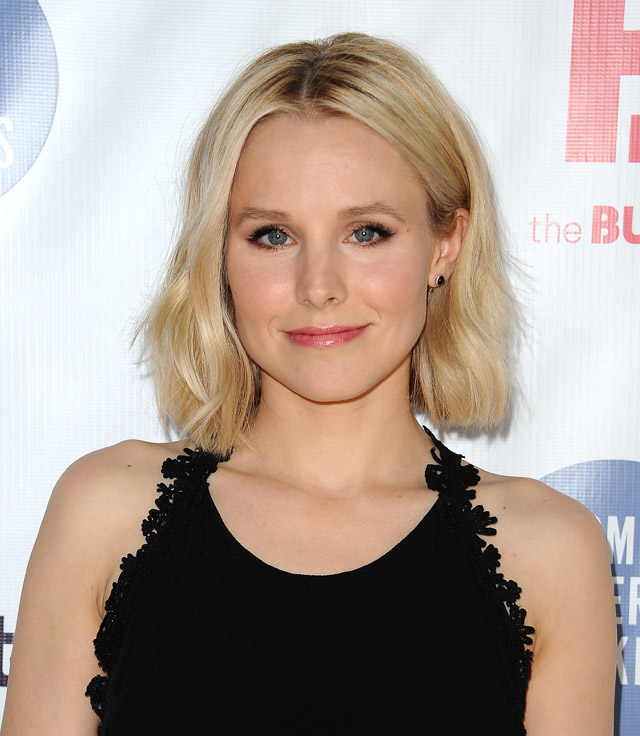 Kristen Bell's Middle Part Lob