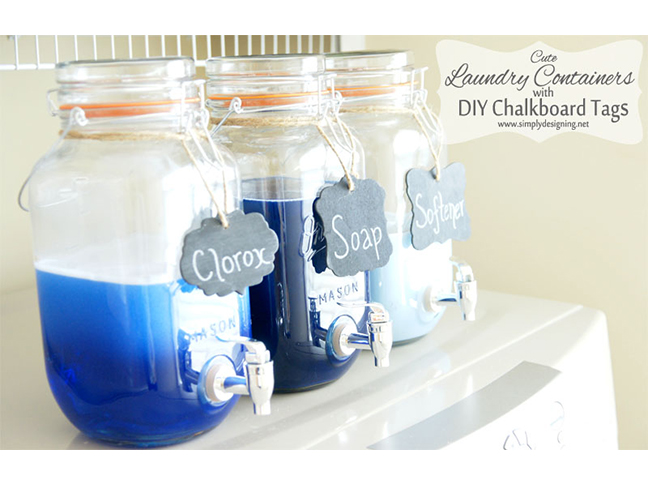 Mason Jar Detergent Dispensers