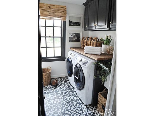 Wood Countertop Above Machines