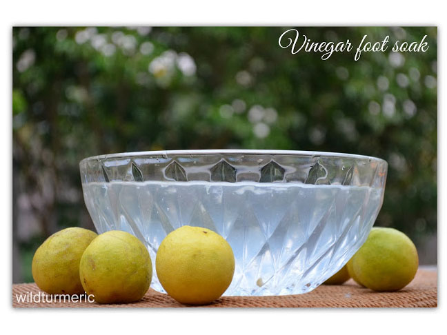 Vinegar and Lemon Foot Soak