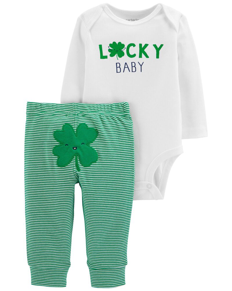 Carter's 2-Piece St. Patrick's Day Bodysuit Pant Set