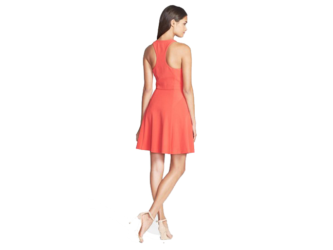 Trina Turk Bishop Stretch Fit & Flare Dress 