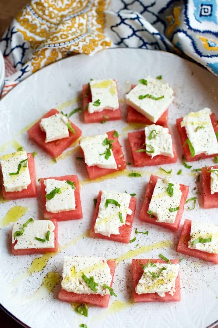 Watermelon Feta Bites