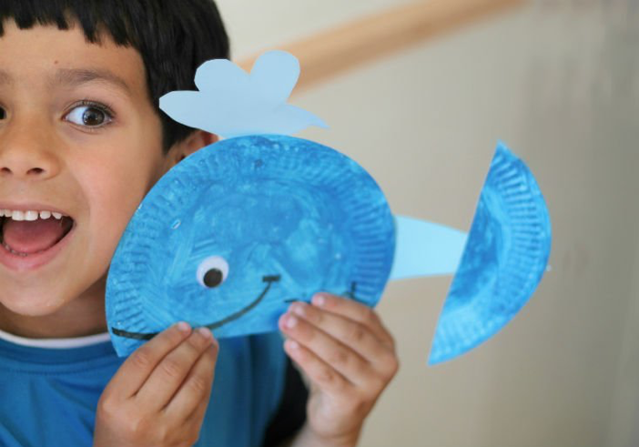 Paper Plate Whales