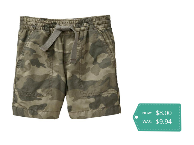 Old Navy Camo Pull-On Shorts
