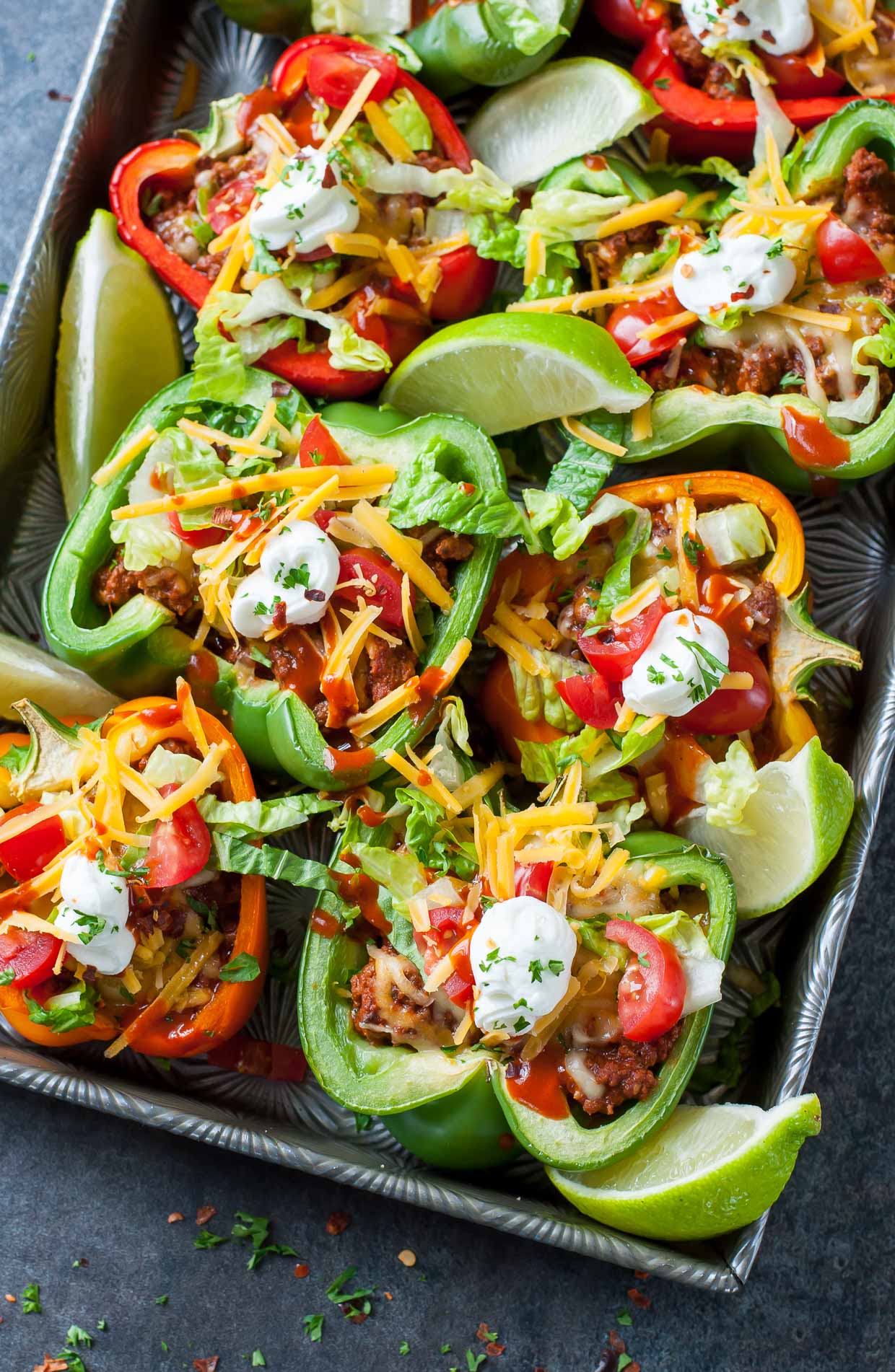 Baked Bell Peppers Tacos