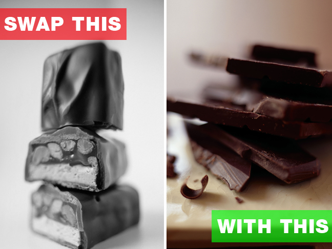 Swap chocolate bars for...