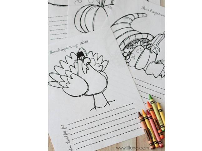 Thankful Coloring Pages