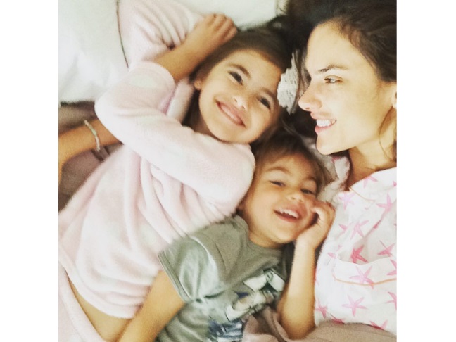 Alessandra Ambrosio & Anja and Noah Mazur 