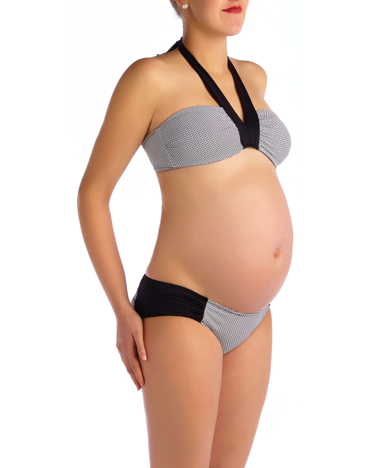 Contrast Trim Maternity Bikini ($93)
